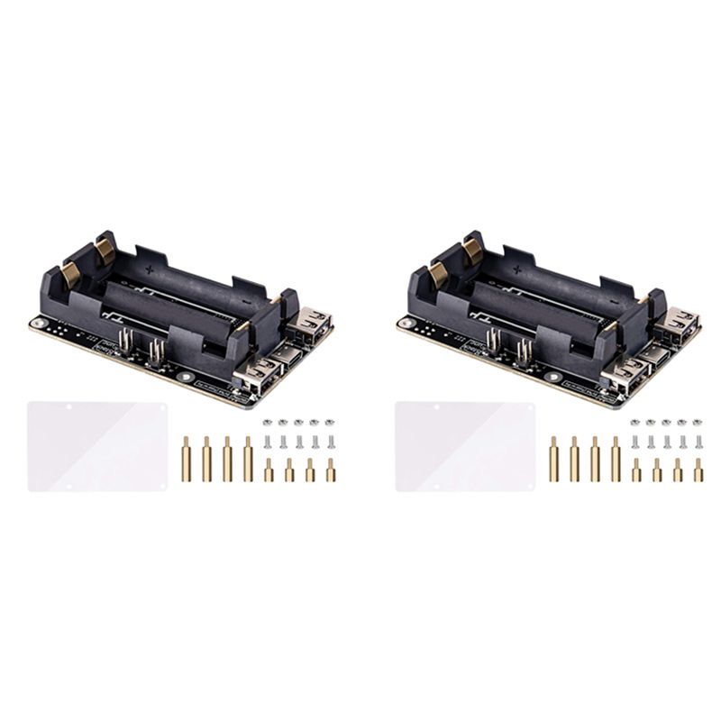 Raspberry Pi Uninterrupted Power Supply Ups 18650 - AA08-2X ラズベリーパイ4用UPS電源 無停電UPS HAT 18 650