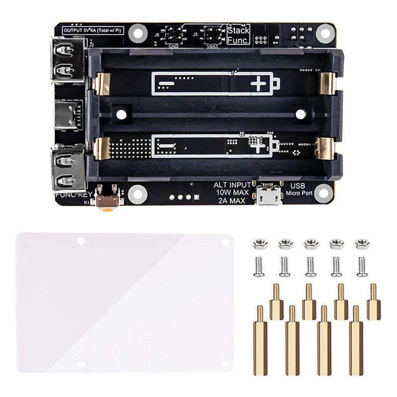 Raspberry Pi Uninterrupted Power Supply Ups 18650 - 繊細な質感-2X Raspberry Pi 4 UPS電源用 無停電UPS