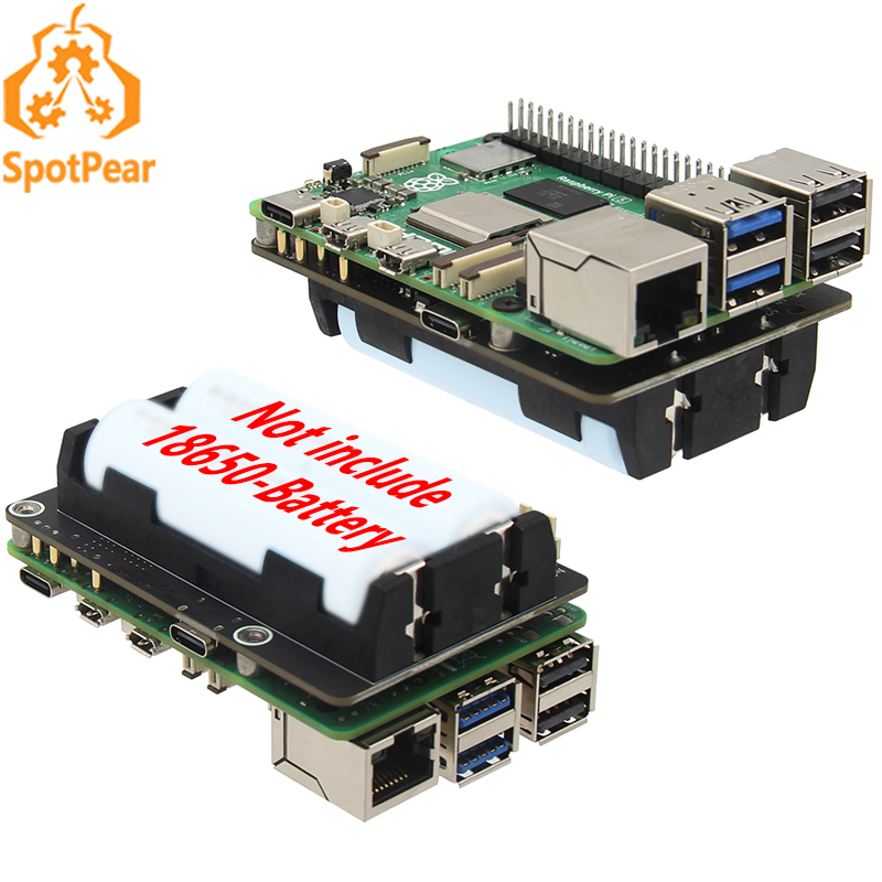 Raspberry Pi Uninterrupted Power Supply Ups 18650 - Raspberry pi 5 x1200無停電電源装置,UPSボード,18650リチウム電池,含まれていません