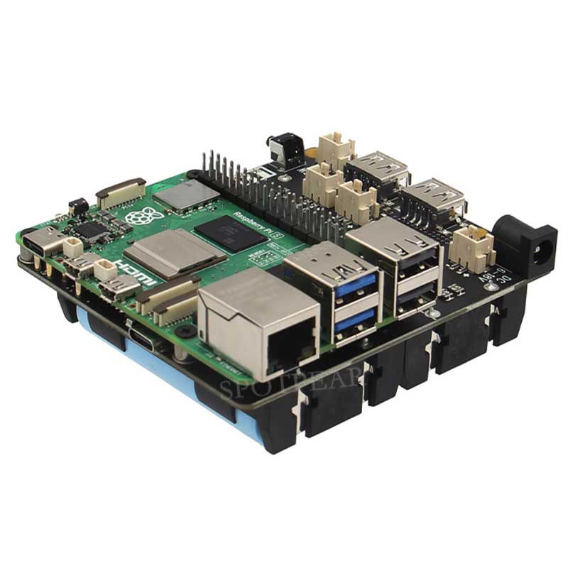 Raspberry Pi Uninterrupted Power Supply Ups 18650 - Raspberry pi 5 x1202無停電電源装置,UPSボード,4セル,18650バッテリー,ホルダーは含まれていません