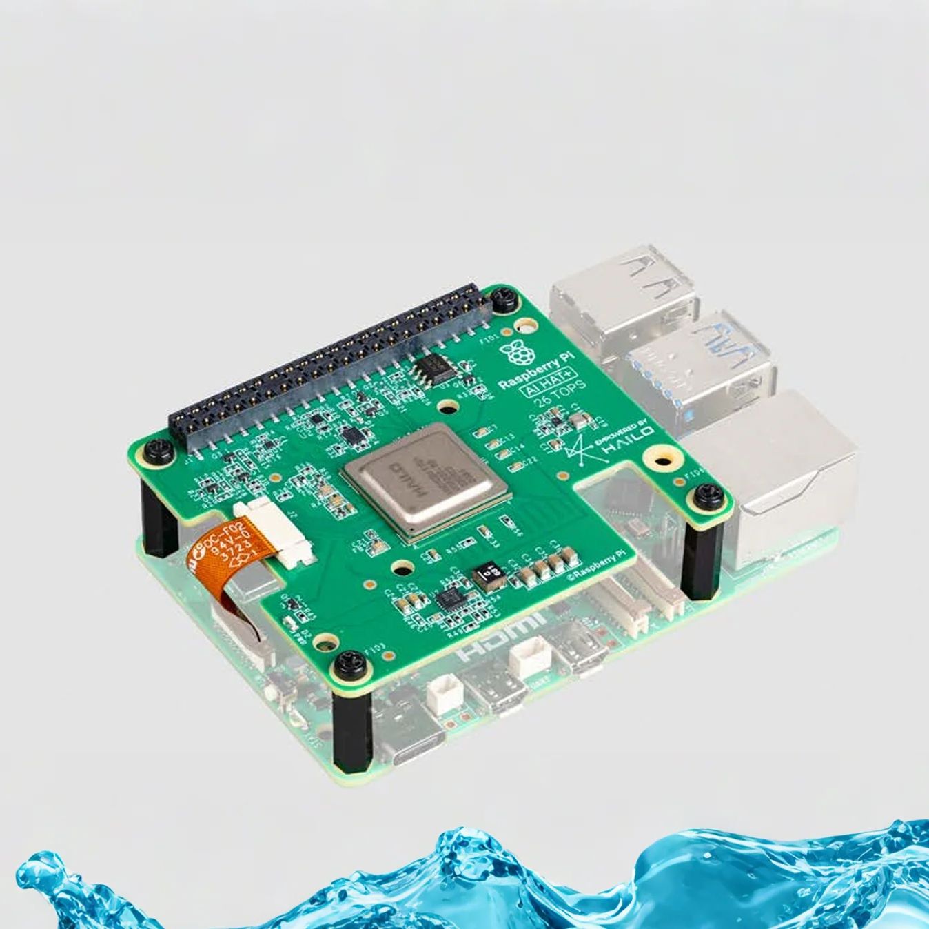 Raspberry Pi Ai Kit Hailo-8L - Raspberry Pi Al HAT+は、オンボードHailo-8L AIアクセラレータ（13TOPS）搭載のAI拡張ボードです。