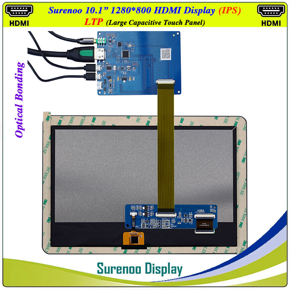 10.1 インチ 1280*800 HDMI 互換 LCD  - Raspberry Pi 10.1 Inch Capacitive Touch Screen Ips のレビューと価格