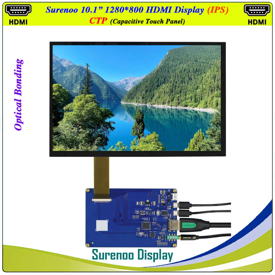 10.1 インチ 1280*800 HDMI 互換 LCD  - Raspberry Pi 10.1 Inch Capacitive Touch Screen Ips のレビューと価格