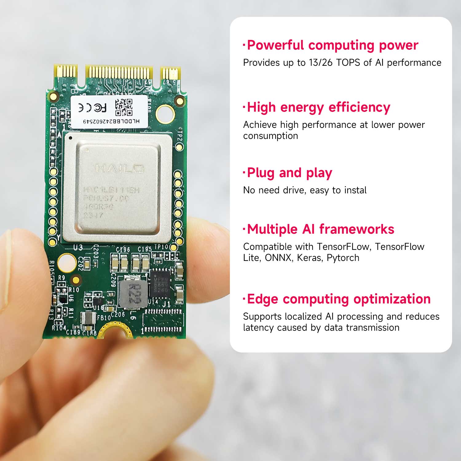 Hailo 8/8l AI アクセラレーションモジュール 1 - Raspberry Pi Ai Kit Hailo-8L のレビューと価格