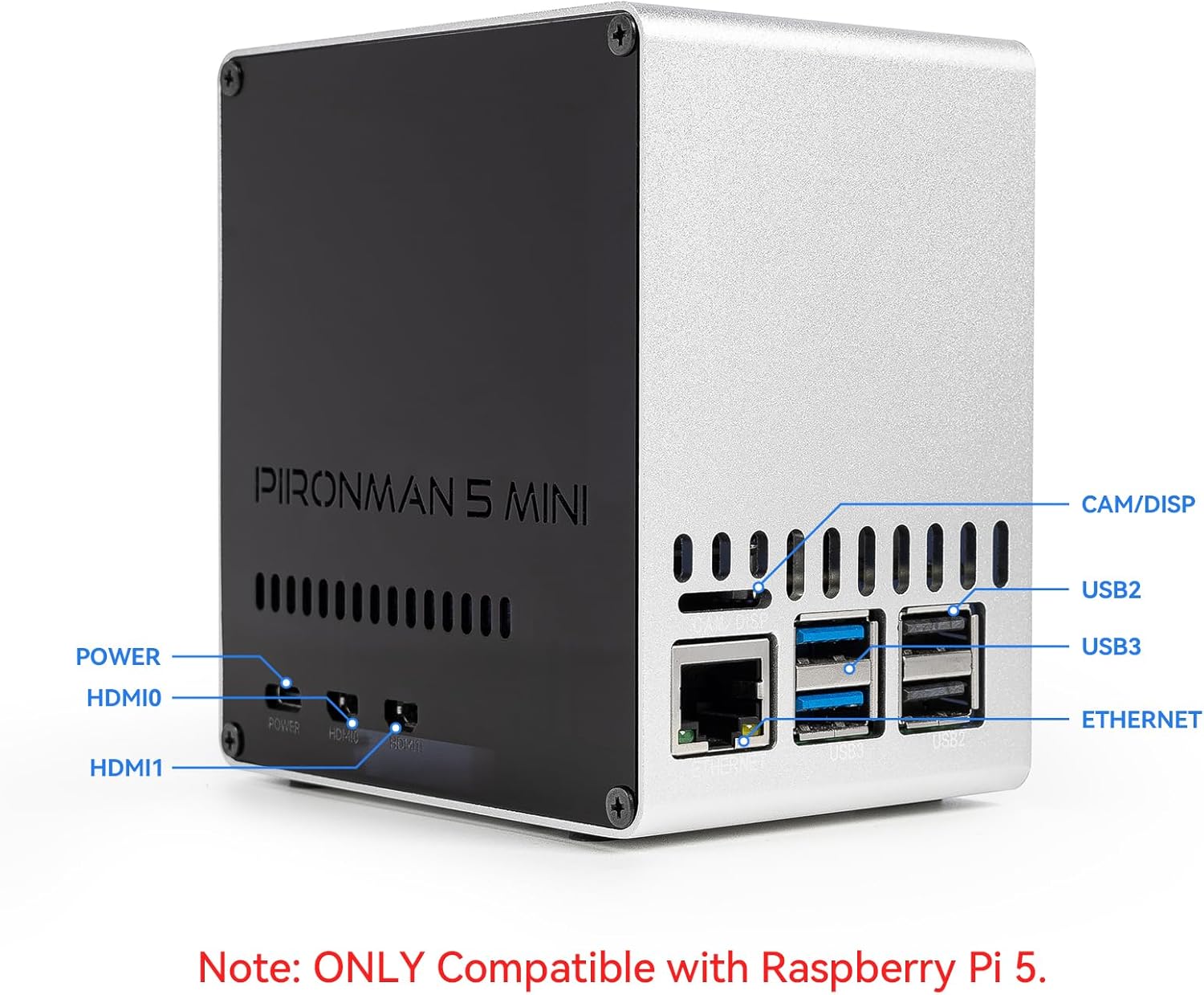 Pironman 5-Mini NVMe M.2 SSD P - Raspberry Pi Ai Kit Hailo-8L のレビューと価格