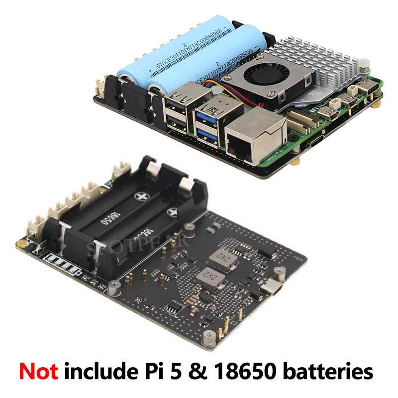 X1201 Raspberry Pi 5 UPS電源管理拡張 - Raspberry Pi Uninterrupted Power Supply Ups 18650 のレビューと価格