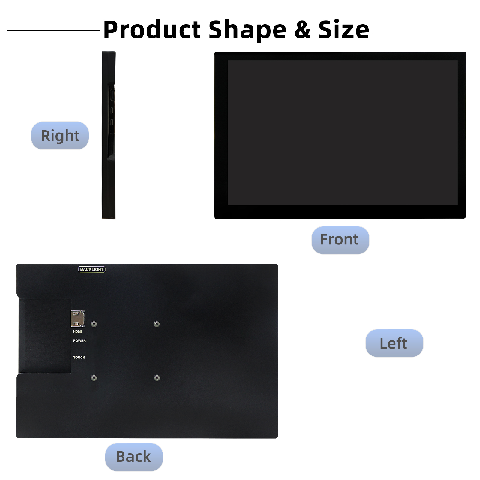 ポータブルhdmi静電容量式タッチスクリーンモニター、唇の表 - Raspberry Pi 10.1 Inch Capacitive Touch Screen Ips のレビューと価格