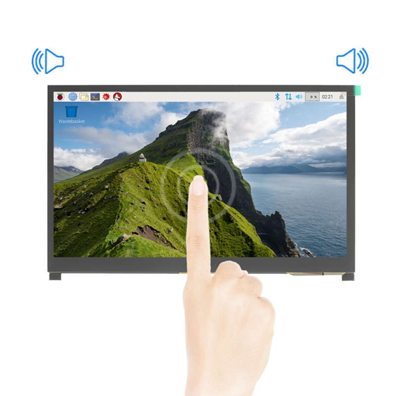 Raspberry pi 4b 3b用のデュアルスピーカーサ - Raspberry Pi 10.1 Inch Capacitive Touch Screen Ips のレビューと価格