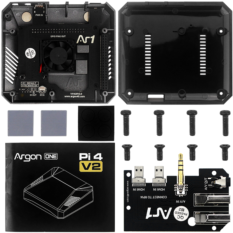 4つのバックシェルを備えたRaspberryPiモデルB用の - Argon One V3 M.2 Nvme Case のレビューと価格