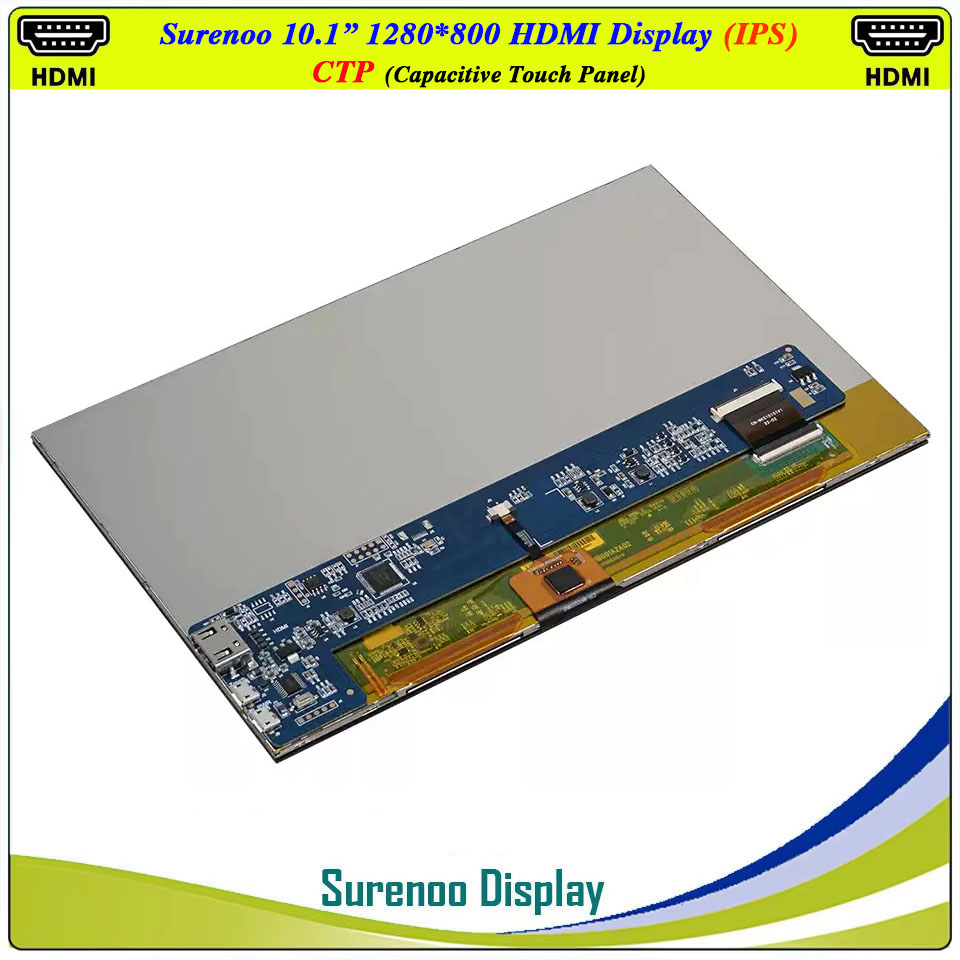 10.1インチ 1280*800 HDMI対応 LCDモジュ - Raspberry Pi 10.1 Inch Capacitive Touch Screen Ips のレビューと価格