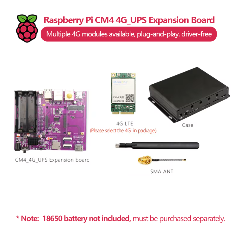 Raspberry Pi CM4 4G_UPS 無停電電源装 - Raspberry Pi Uninterrupted Power Supply Ups 18650 のレビューと価格