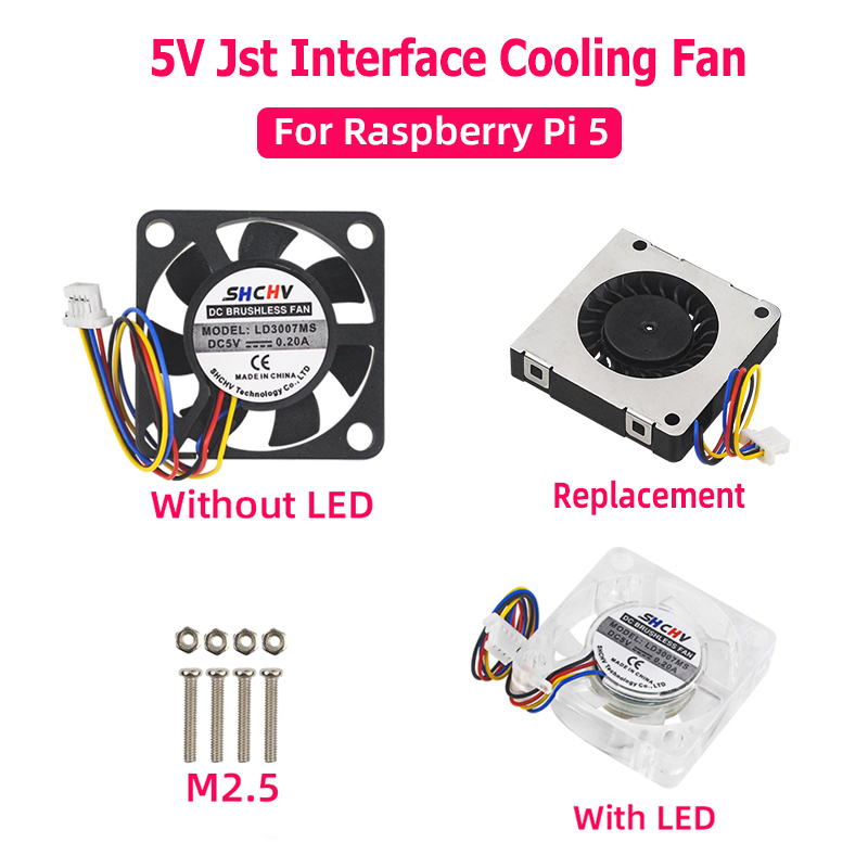 Jstインターフェイス付き冷却ファン,調整可能なpwm速度, - Raspberry Pi Water Cooling Kit のレビューと価格