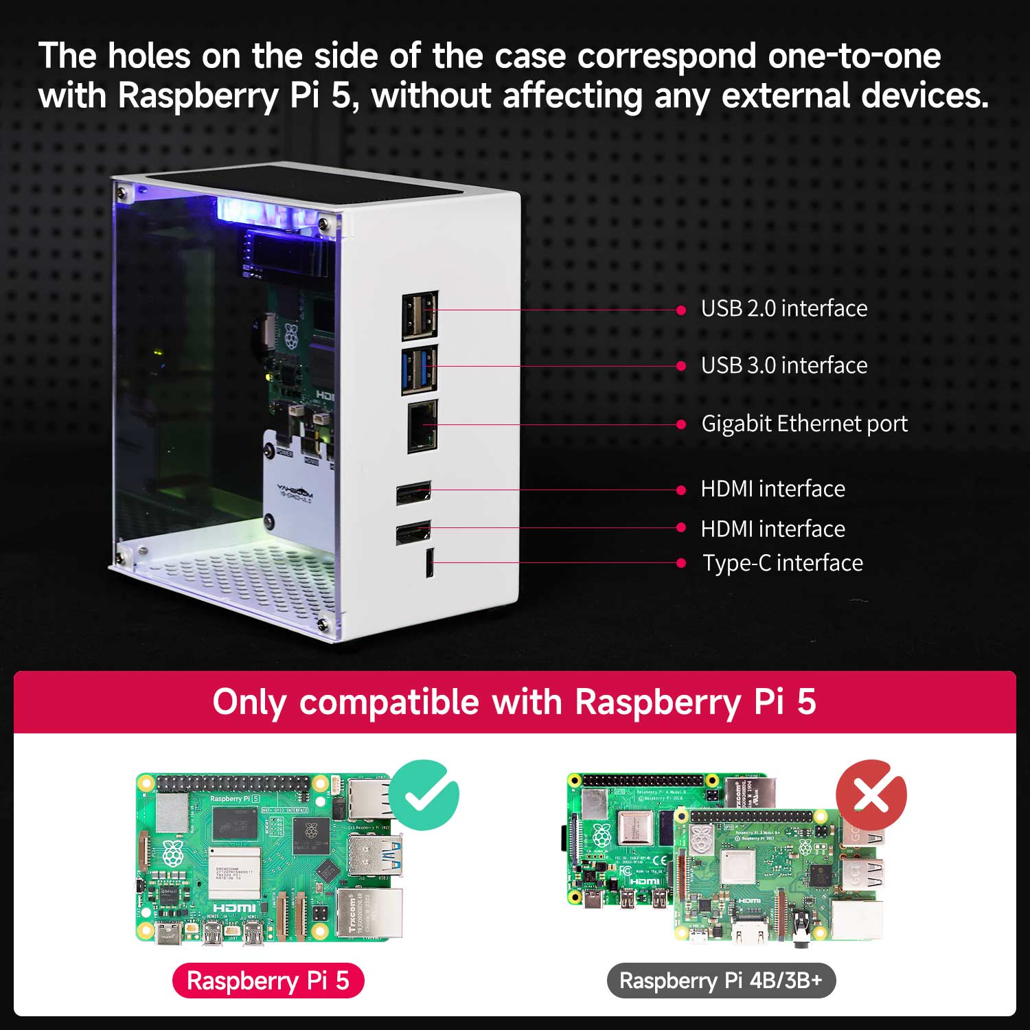 Raspberry Pi 5ケース保護キット,冷却ファン付き - Raspberry Pi 5 8Gb Board のレビューと価格